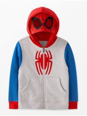 Hanna Andersson Spiderman kids zip up hoodie
